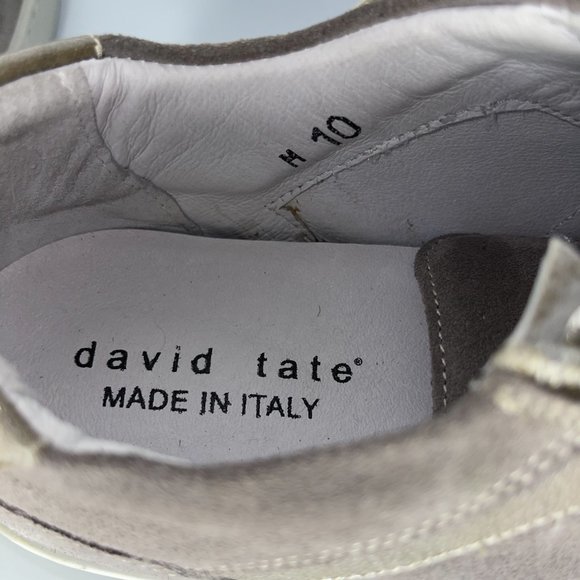 The David Tate Women Sneakers Beige Genuine Leather NWT - Picture 11 of 13